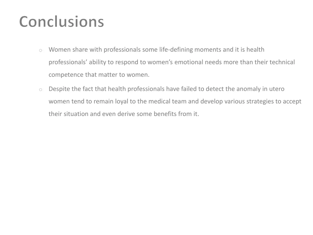 conclusions 1