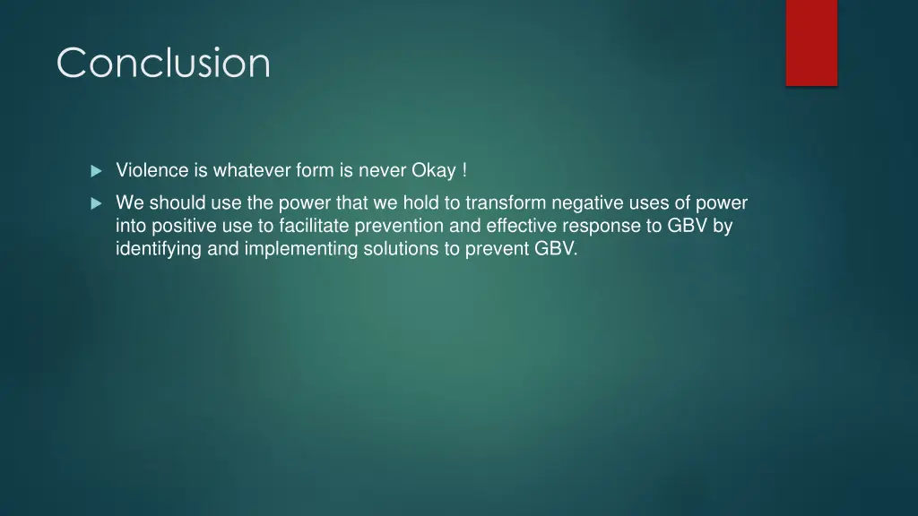 conclusion