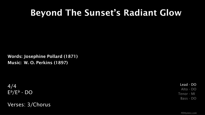 beyond the sunset s radiant glow