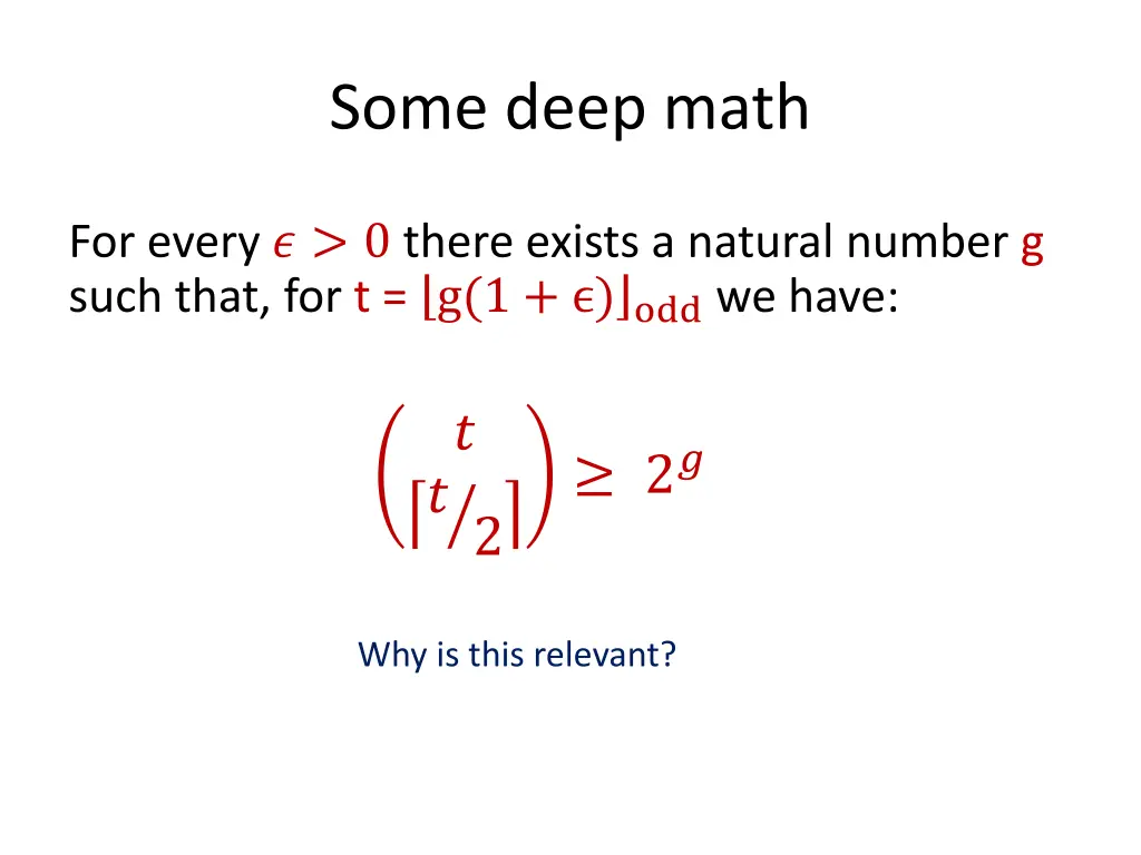 some deep math