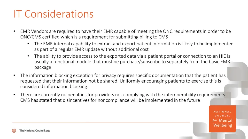 it considerations