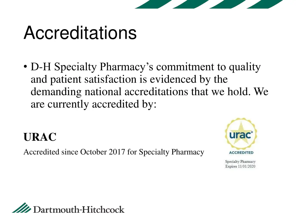 accreditations