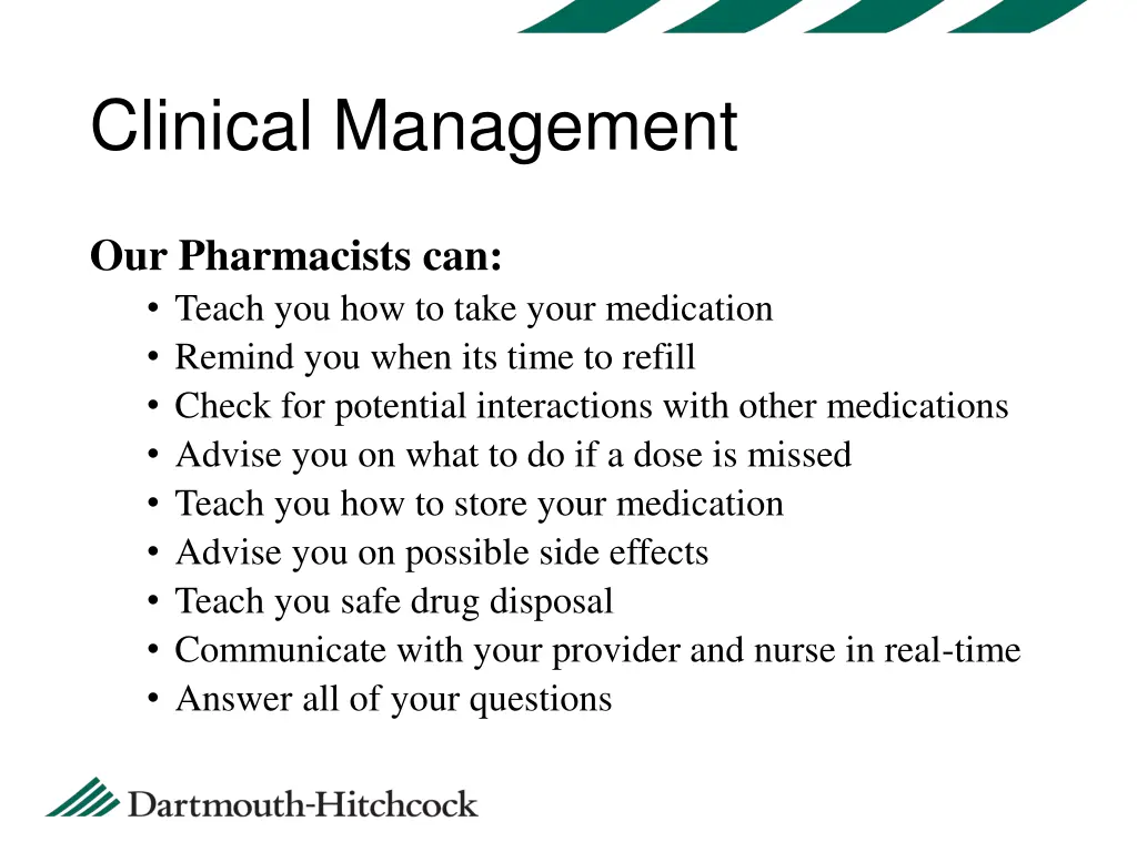 clinical management