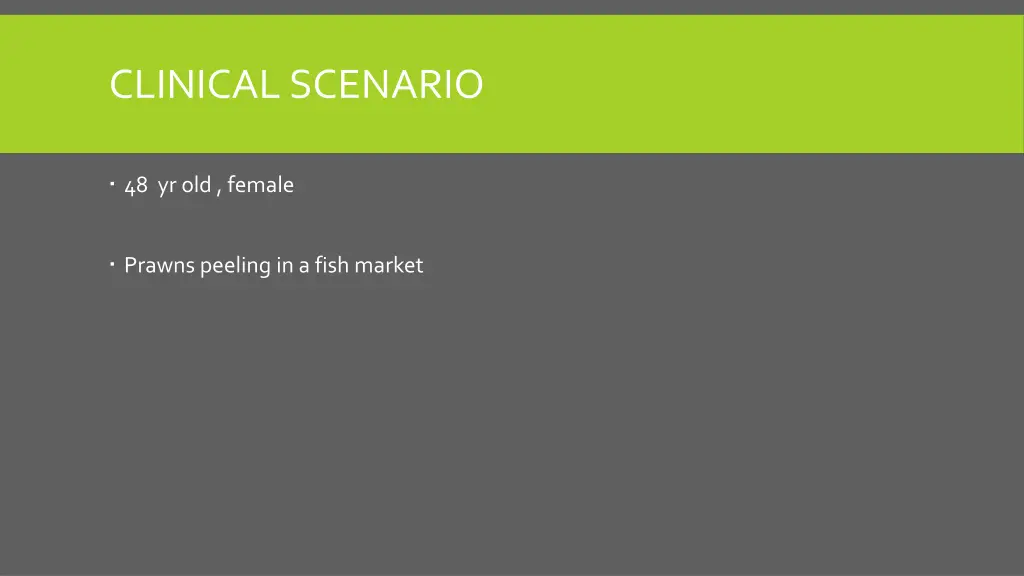 clinical scenario