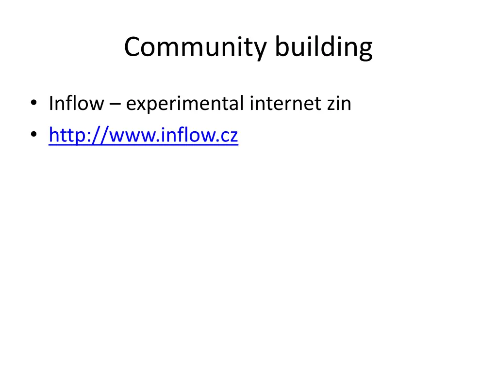 community building
