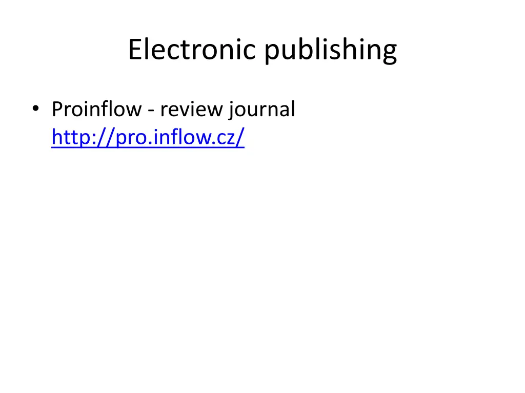 electronic publishing