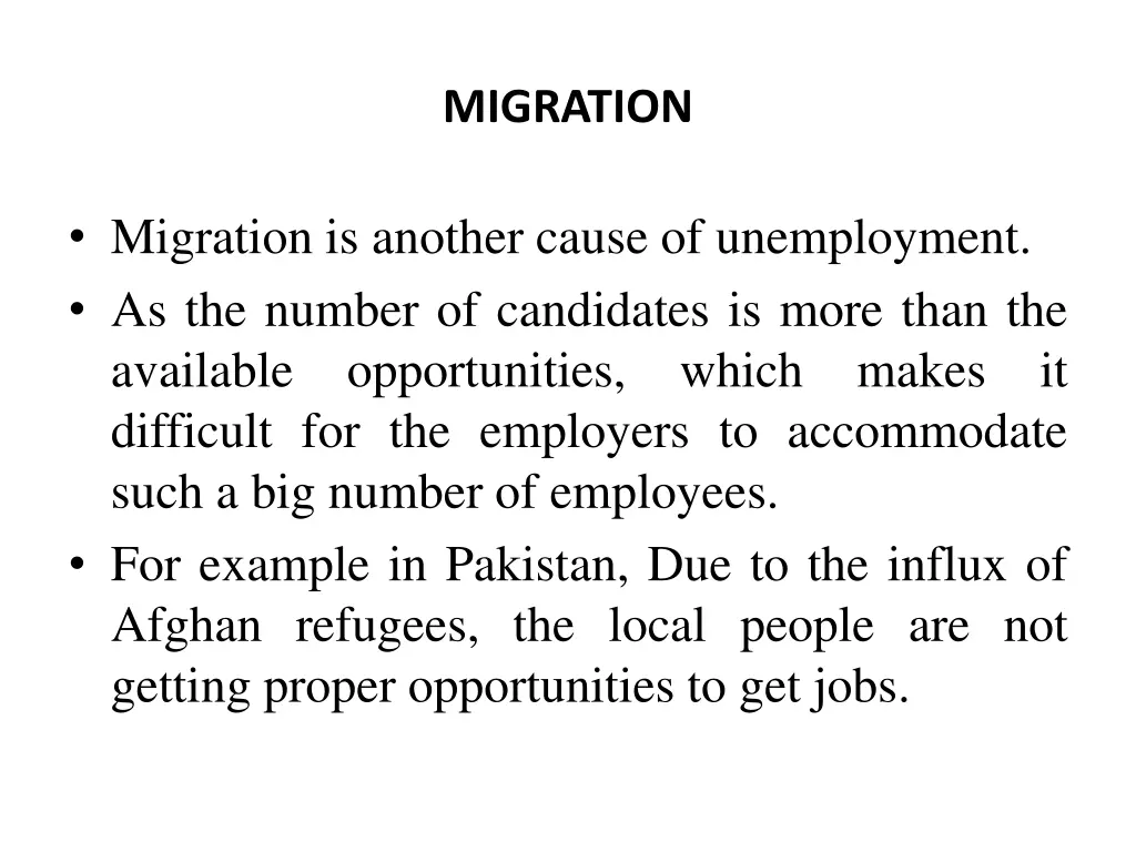 migration