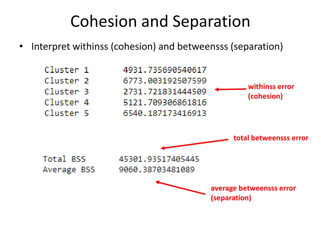 cohesion and separation 1
