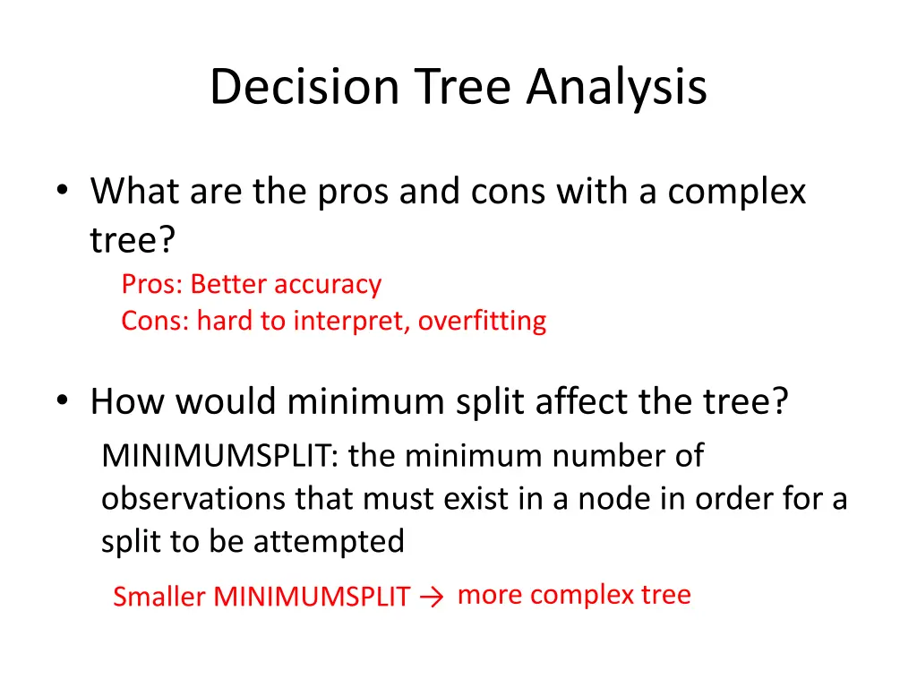 decision tree analysis 1
