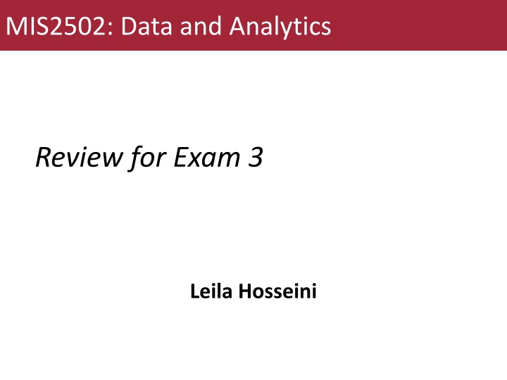 mis2502 data and analytics