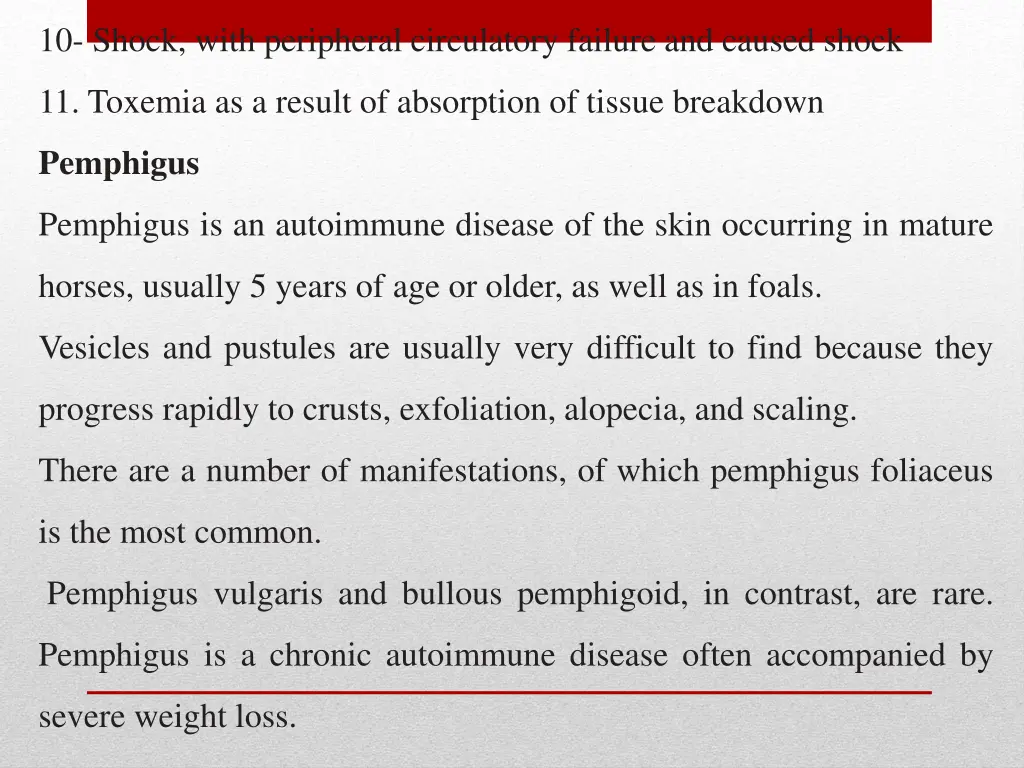 10 shock with peripheral circulatory failure