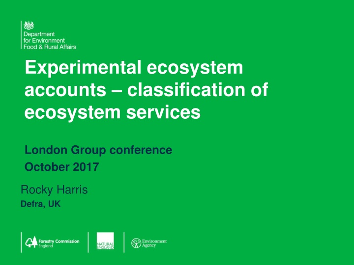 experimental ecosystem accounts classification