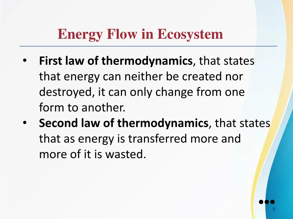 energy flow in ecosystem 1