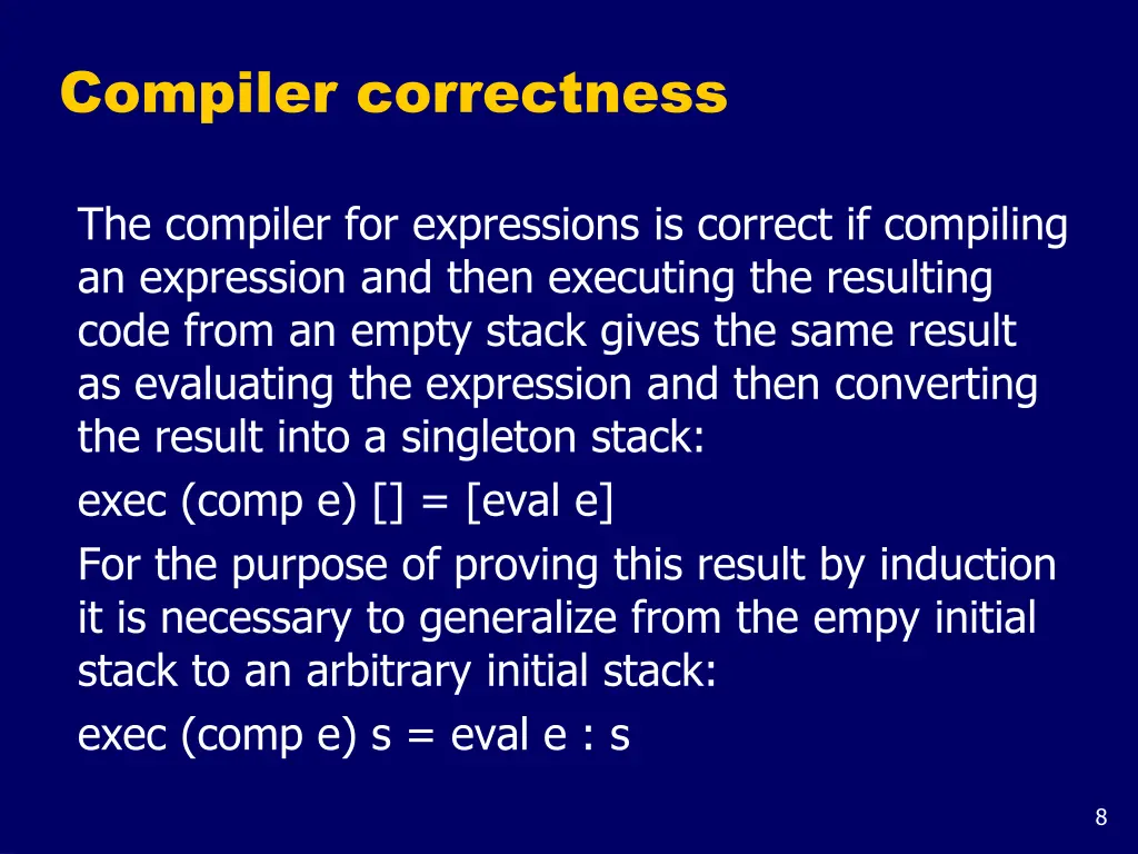 compiler correctness