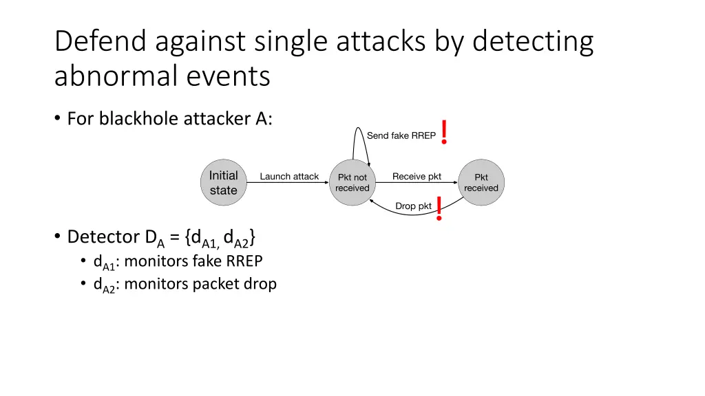defend against single attacks by detecting