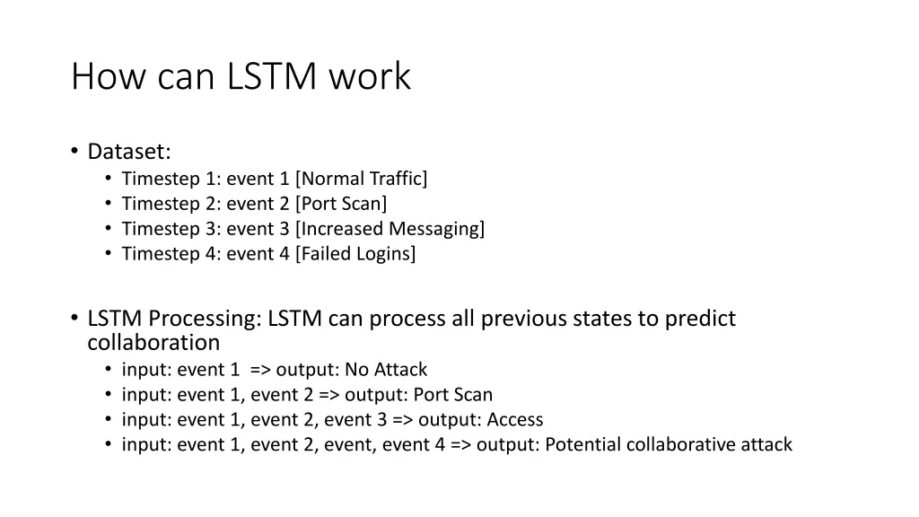 how can lstm work