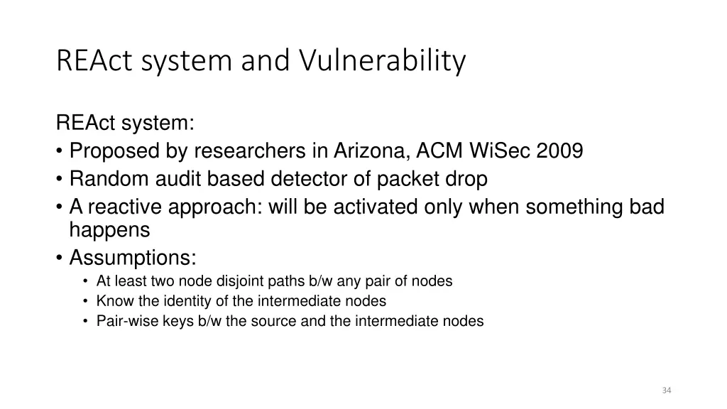 react system and vulnerability