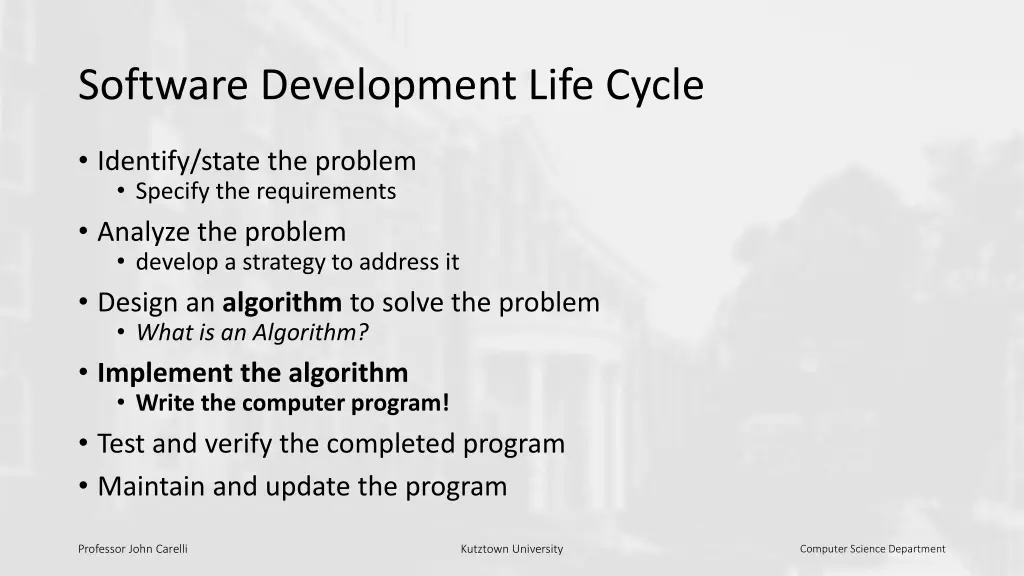 software development life cycle
