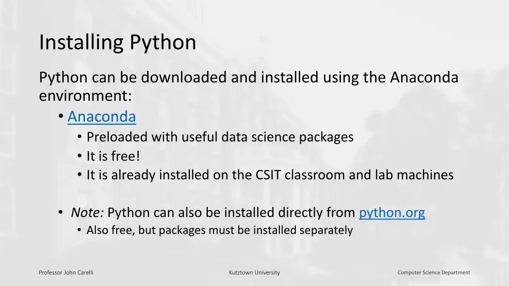 installing python