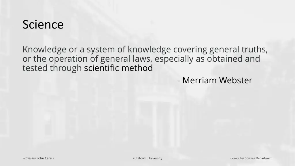 science