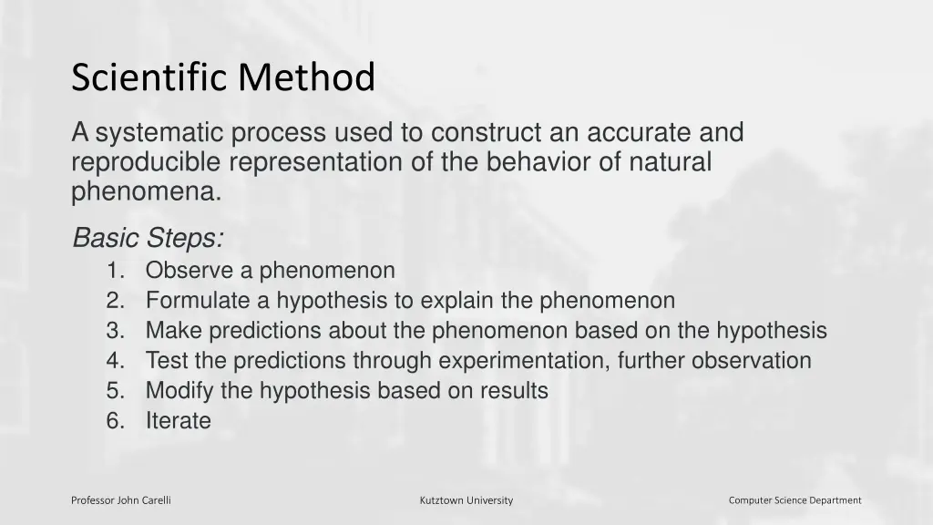 scientific method