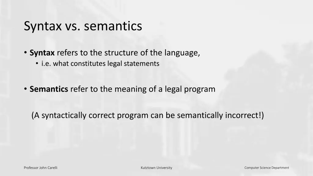 syntax vs semantics