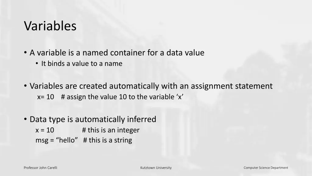 variables