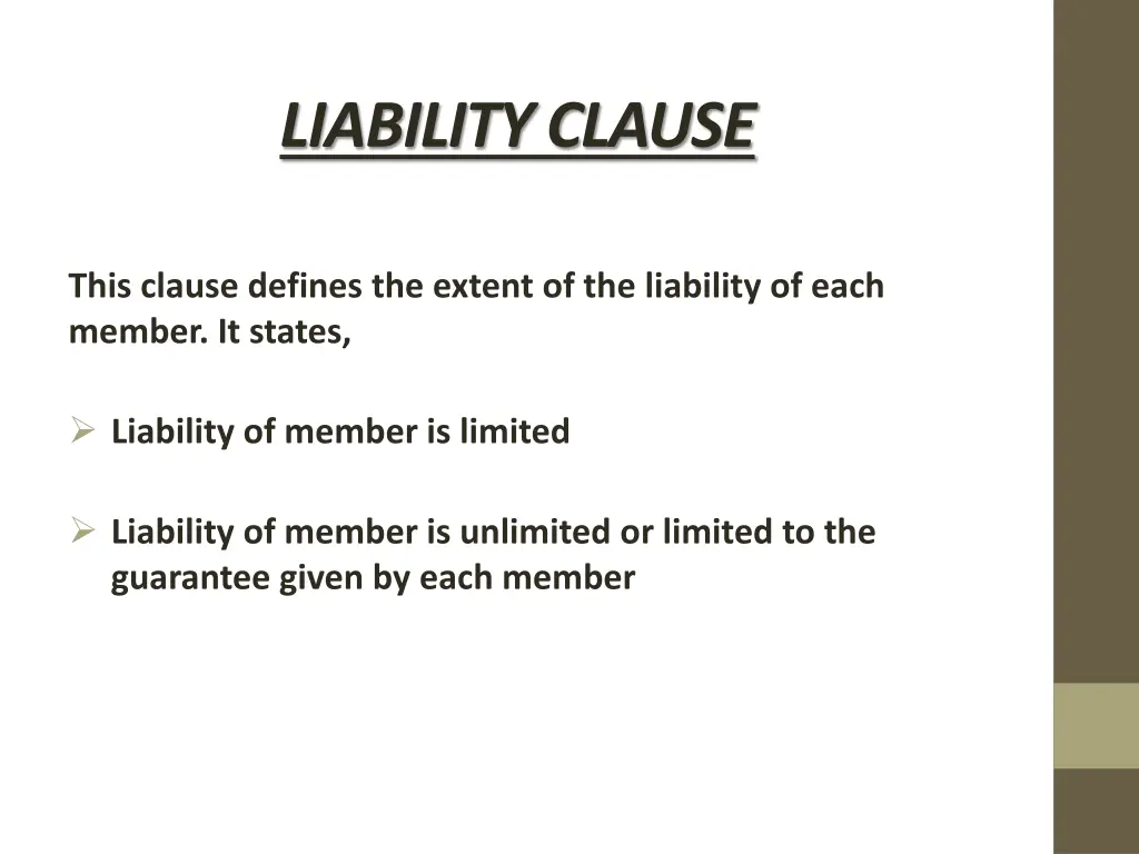 liability clause