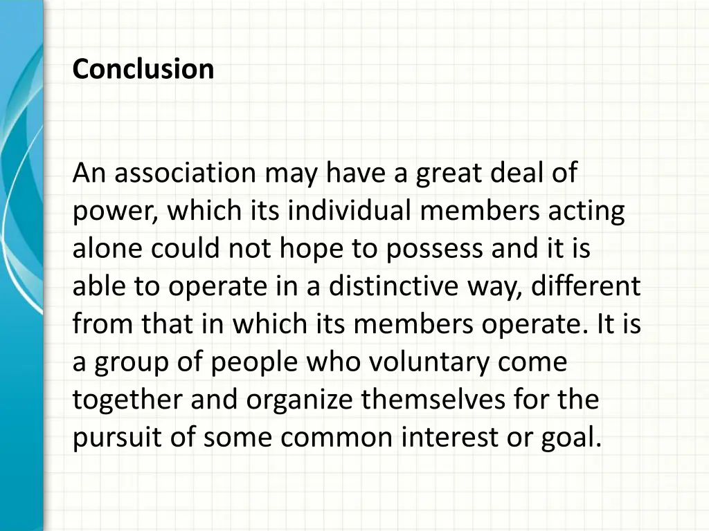 conclusion
