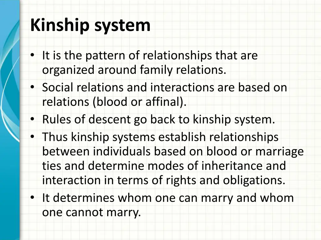 kinship system
