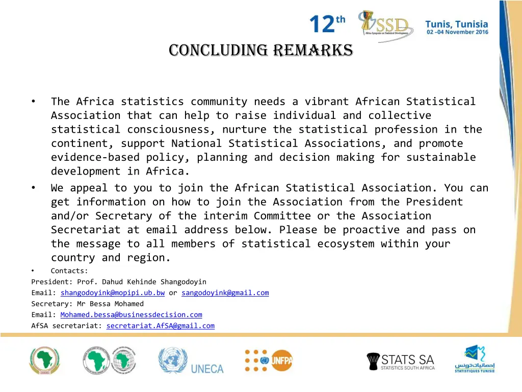 concluding remarks