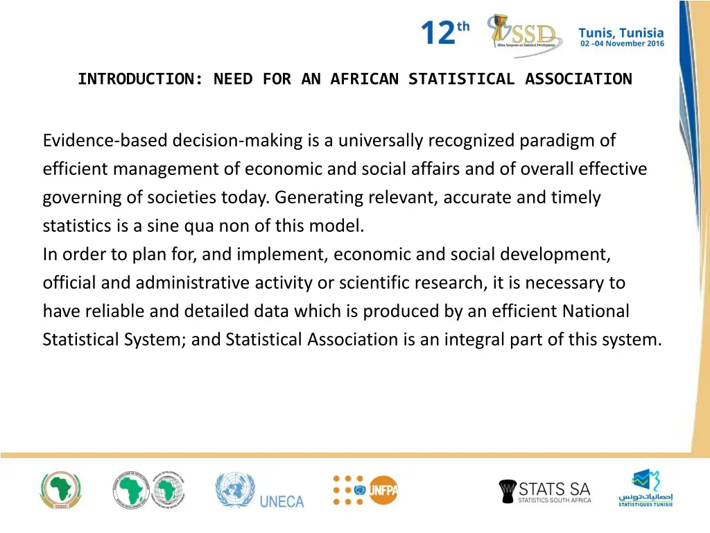 introduction need for an african statistical