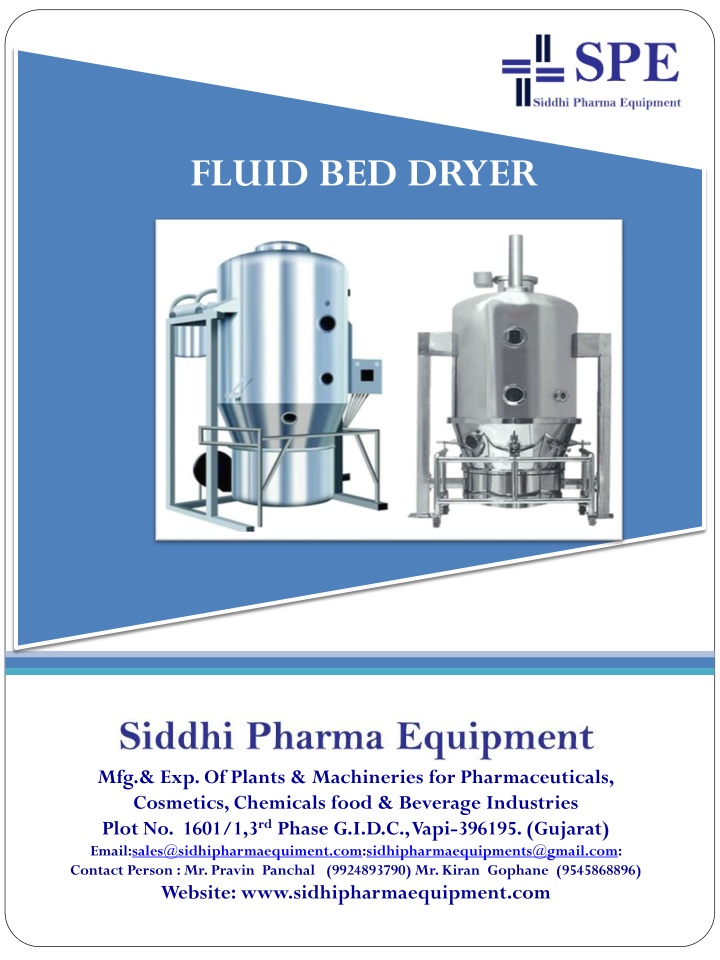 fluid bed dryer