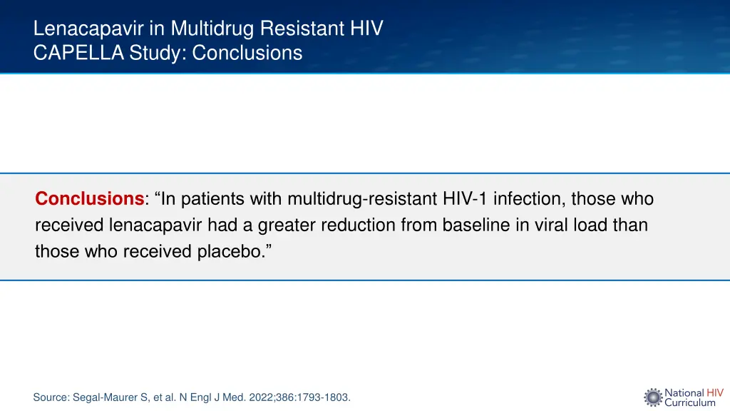 lenacapavir in multidrug resistant hiv capella 7