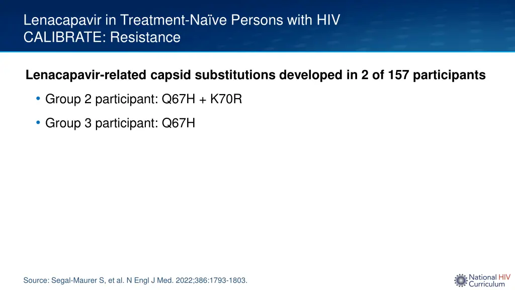 lenacapavir in treatment na ve persons with 5