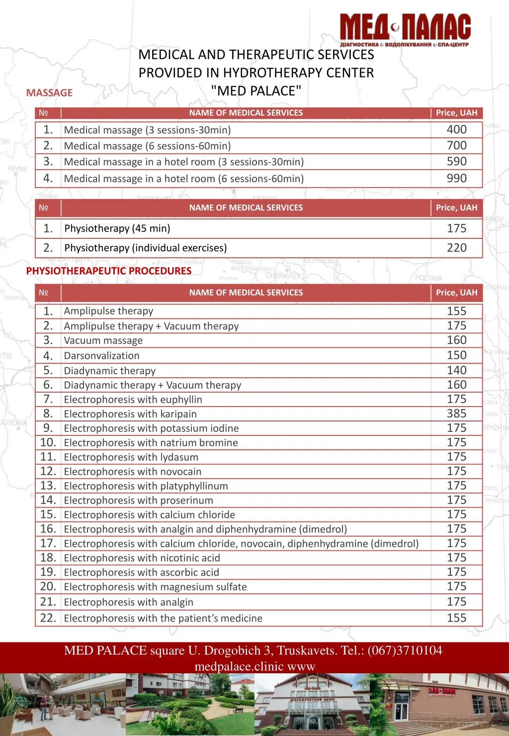 medical and therapeutic services provided 3