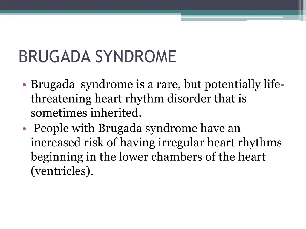 brugada syndrome