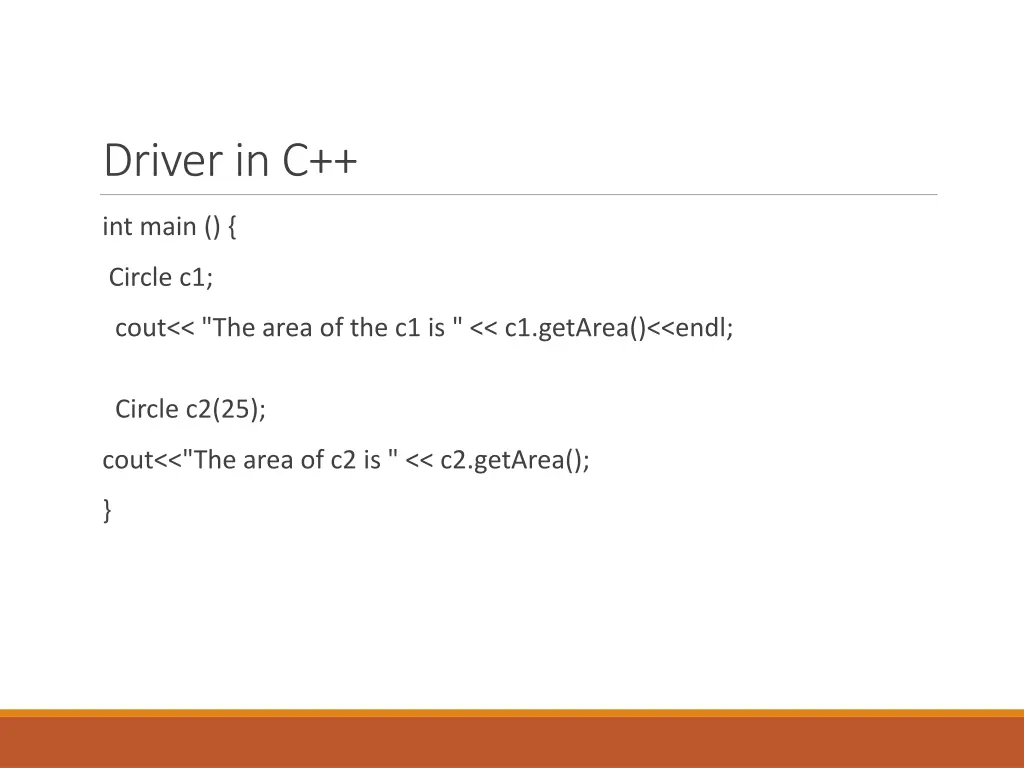 driver in c