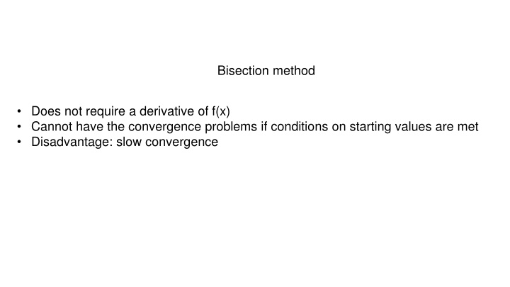 bisection method