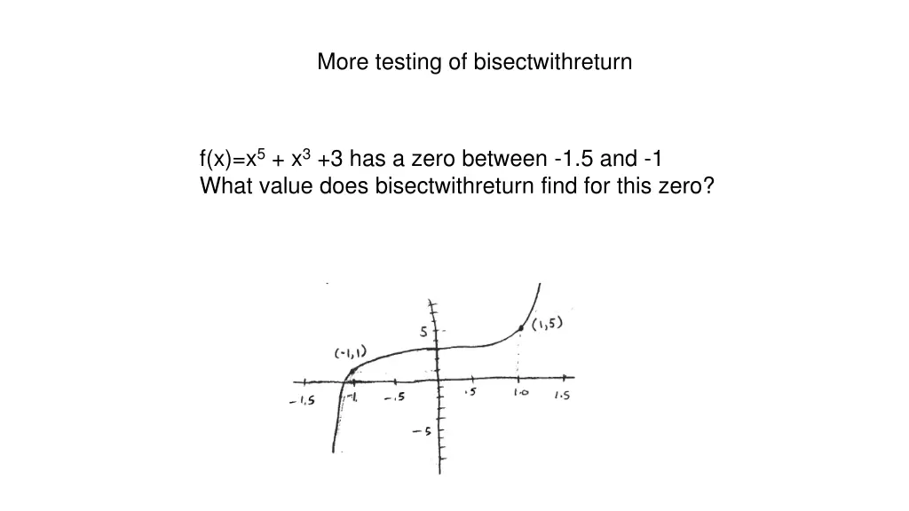 more testing of bisectwithreturn