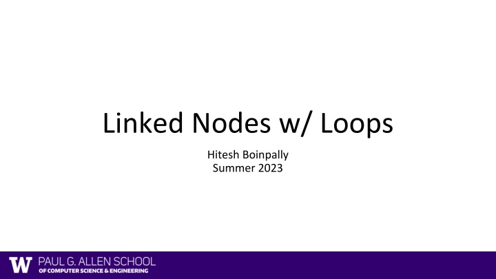 linked nodes w loops