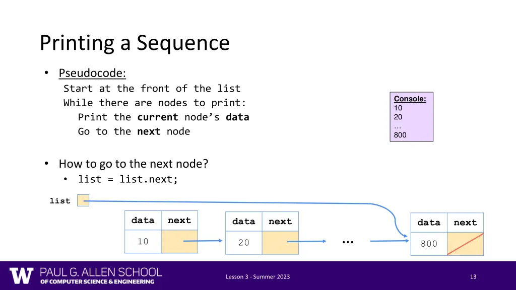 printing a sequence 6