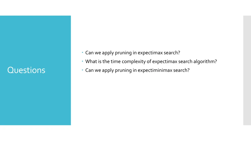 can we apply pruning in expectimax search