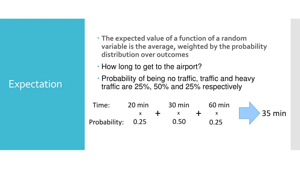 the expected value of a function of a random