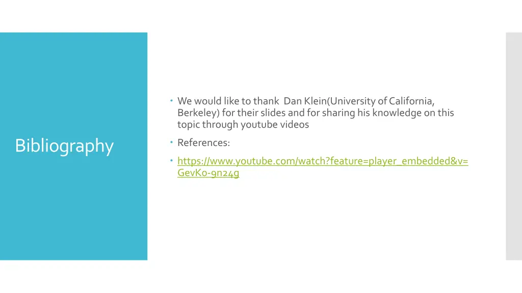 we would like to thank dan klein university