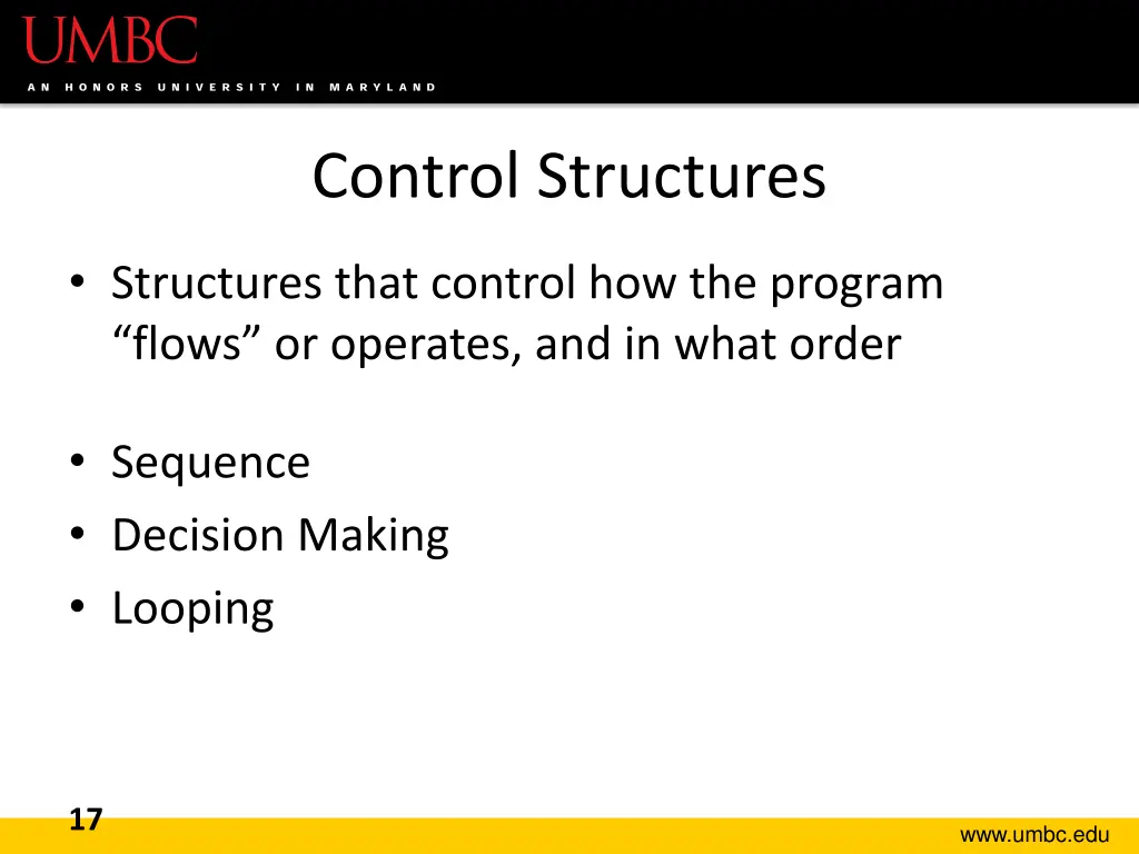 control structures 1