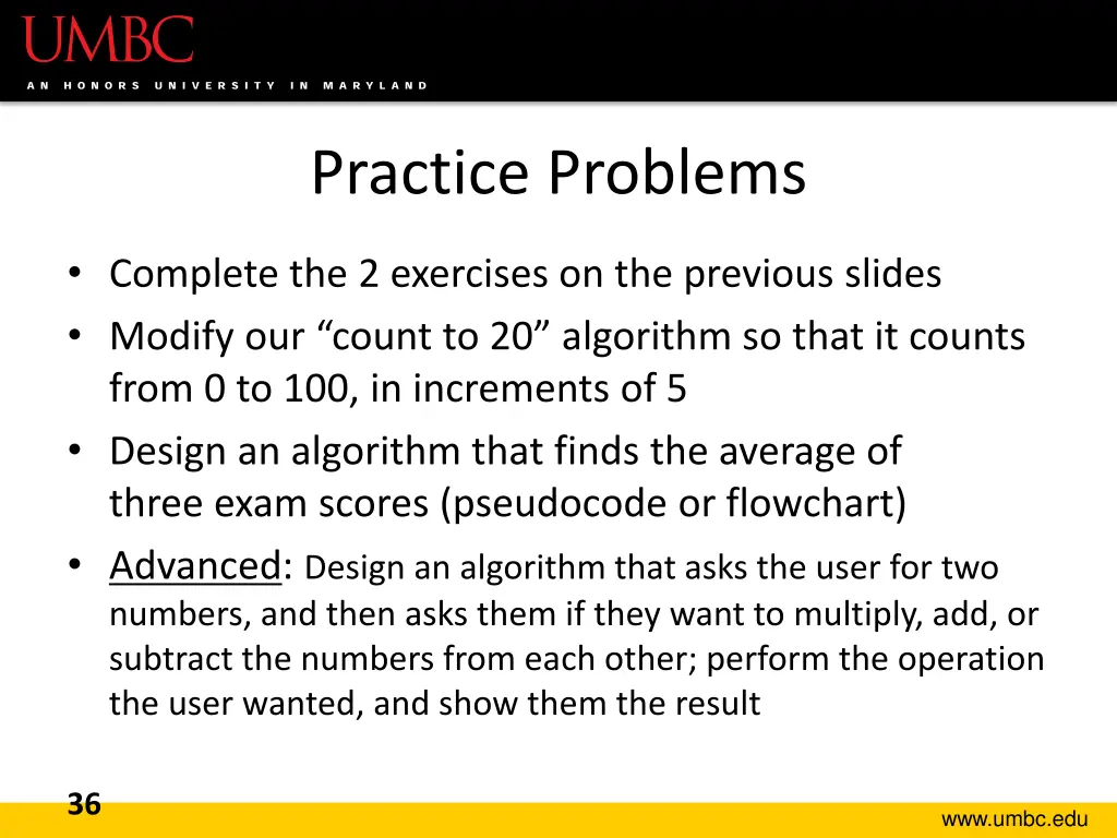 practice problems