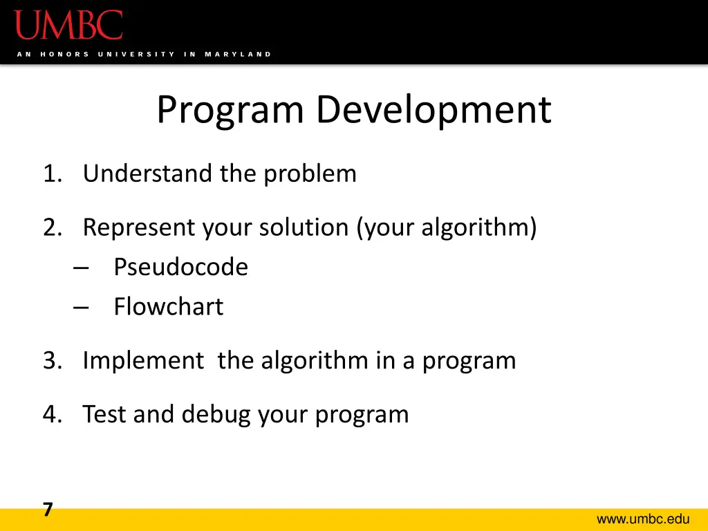 program development