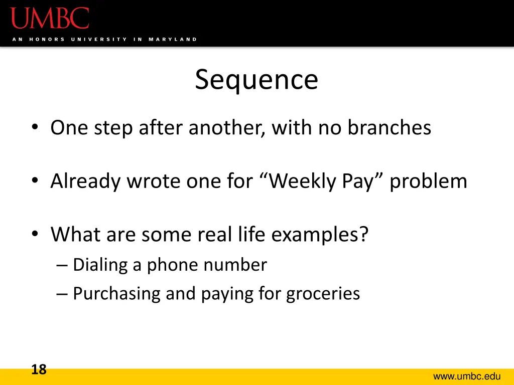 sequence
