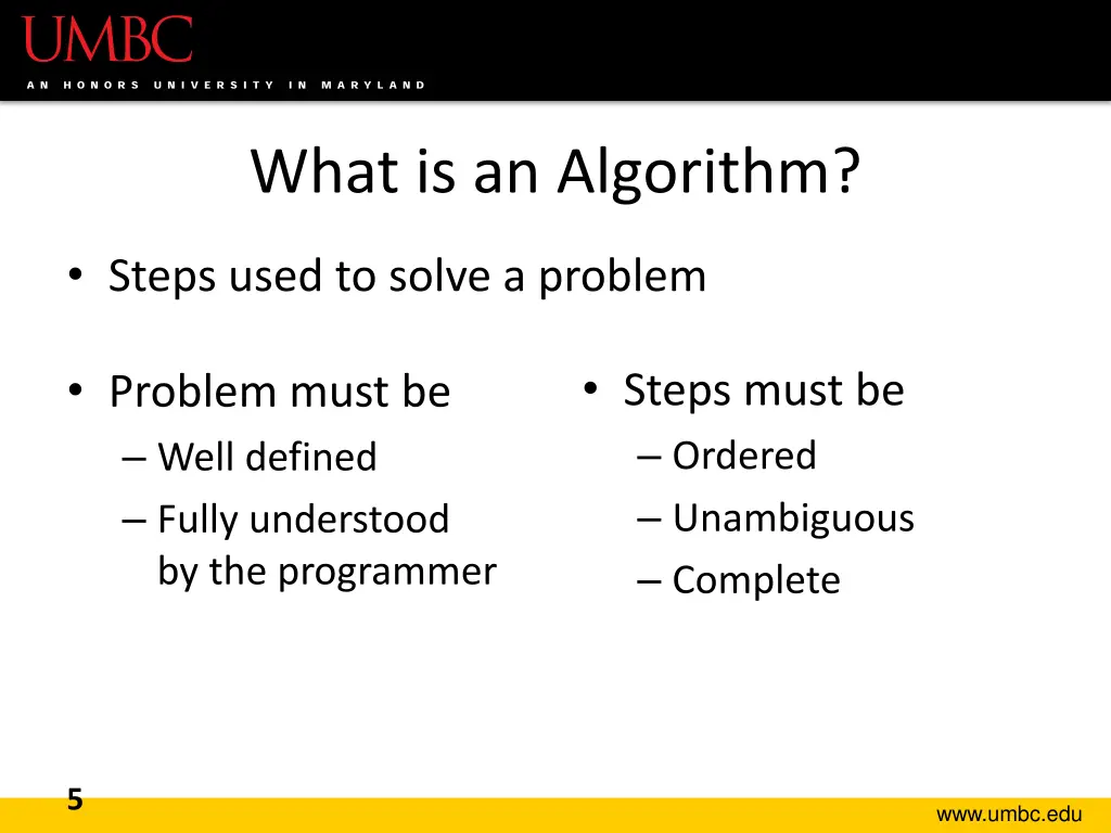 what is an algorithm